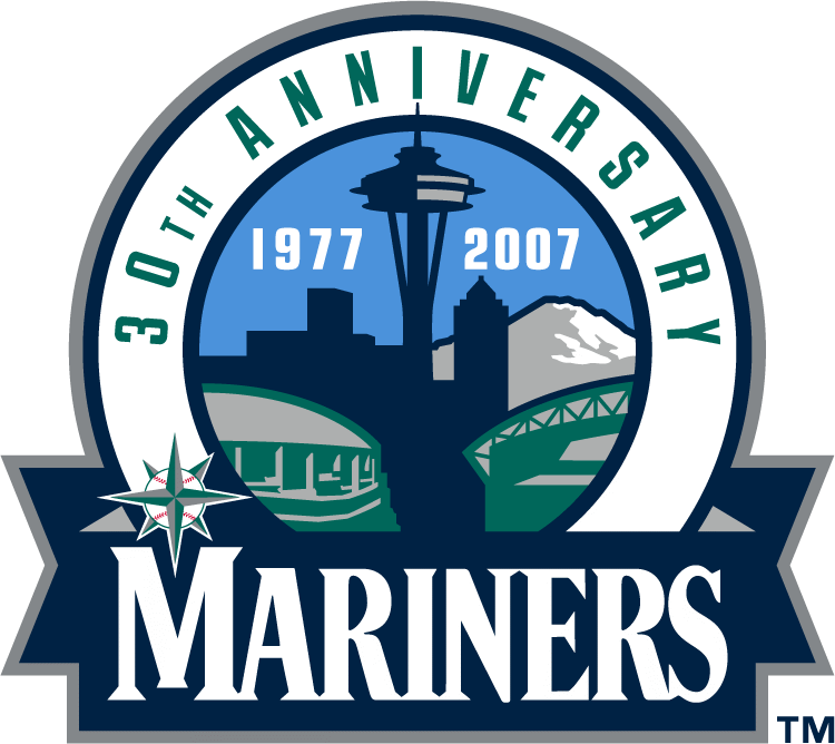 Seattle Mariners 2007 Anniversary Logo vinyl decal